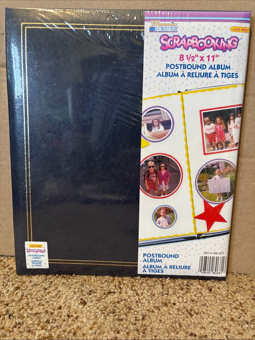 NEW Navy Postbound Scrapbook Album - 8½ x 11